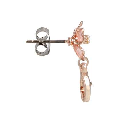 ピアス ニッケルフリー メタル 桜 ドロップ ワイヤー チタンポスト スタッドピアス