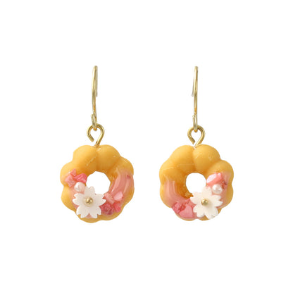 ピアス 桜 フラワー ドーナツ スイーツ フックピアス