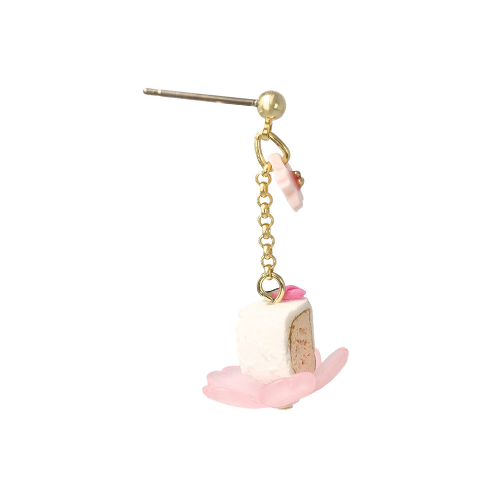 ピアス 桜 フラワー ケーキ スイーツ チタンポスト スタッドピアス