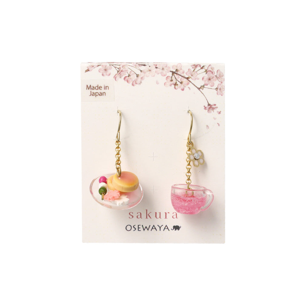 ピアス 桜 フラワー パンケーキ 団子 スイーツ フックピアス