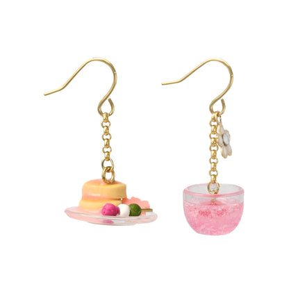 ピアス 桜 フラワー パンケーキ 団子 スイーツ フックピアス