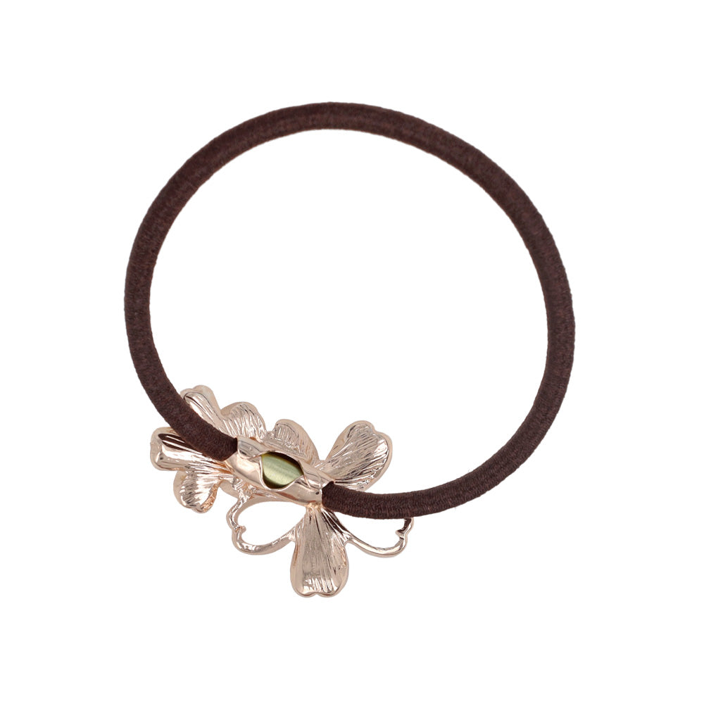 ヘアゴム ニッケルフリー メタル 桜 ダブル