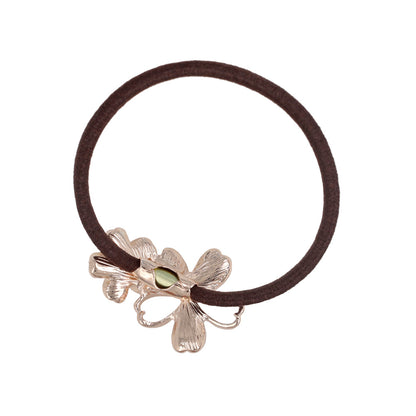 ヘアゴム ニッケルフリー メタル 桜 ダブル