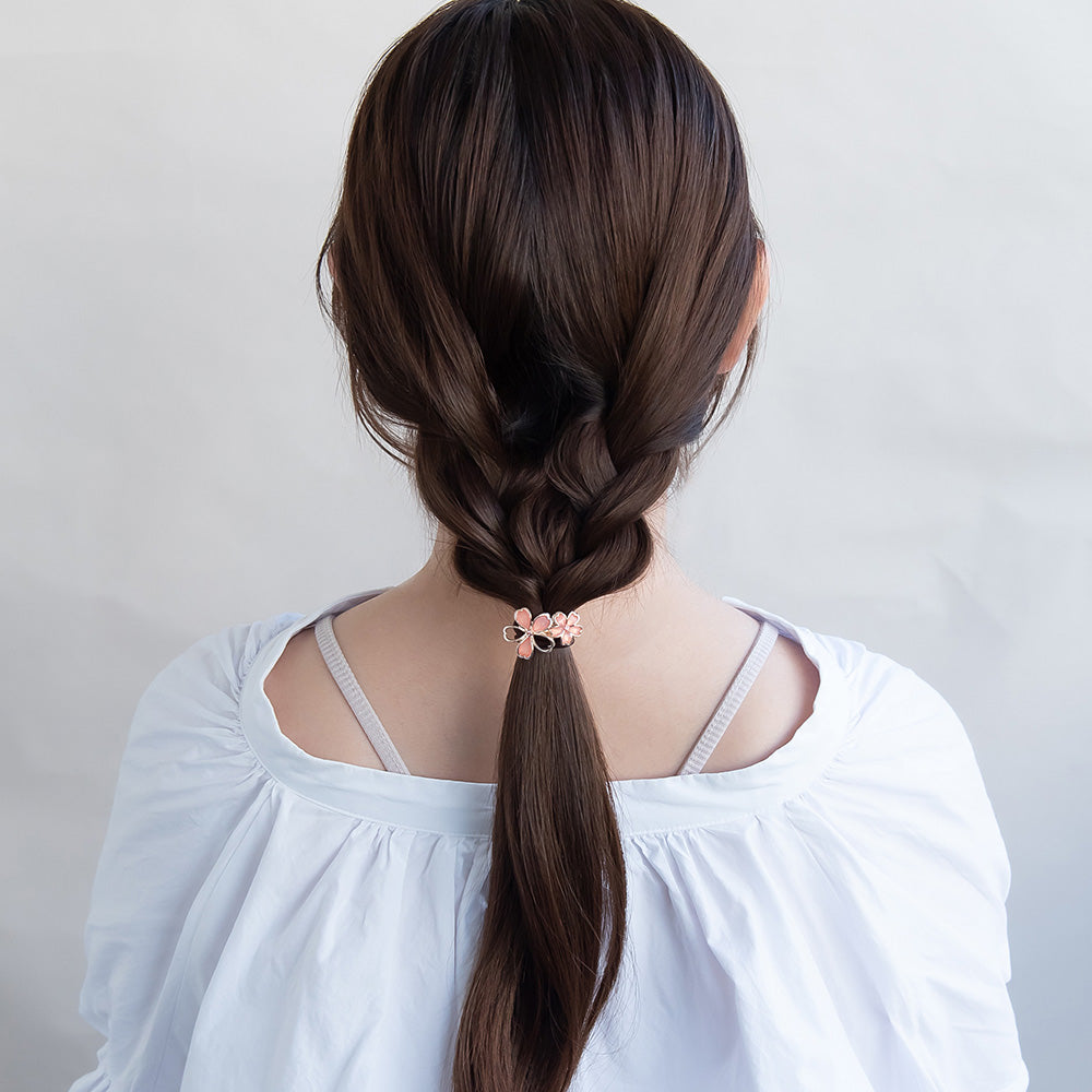 ヘアゴム ニッケルフリー メタル 桜 ダブル – OSEWAYAオンラインストア