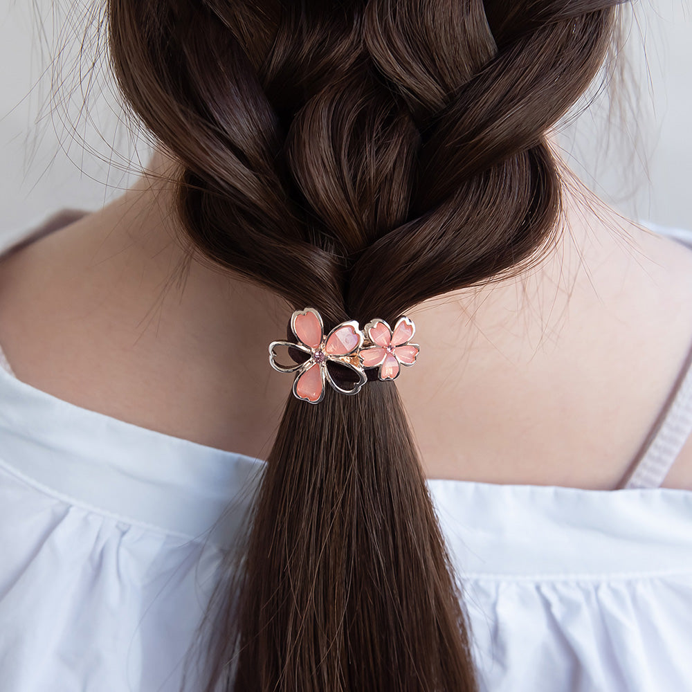 ヘアゴム ニッケルフリー メタル 桜 ダブル – OSEWAYAオンラインストア
