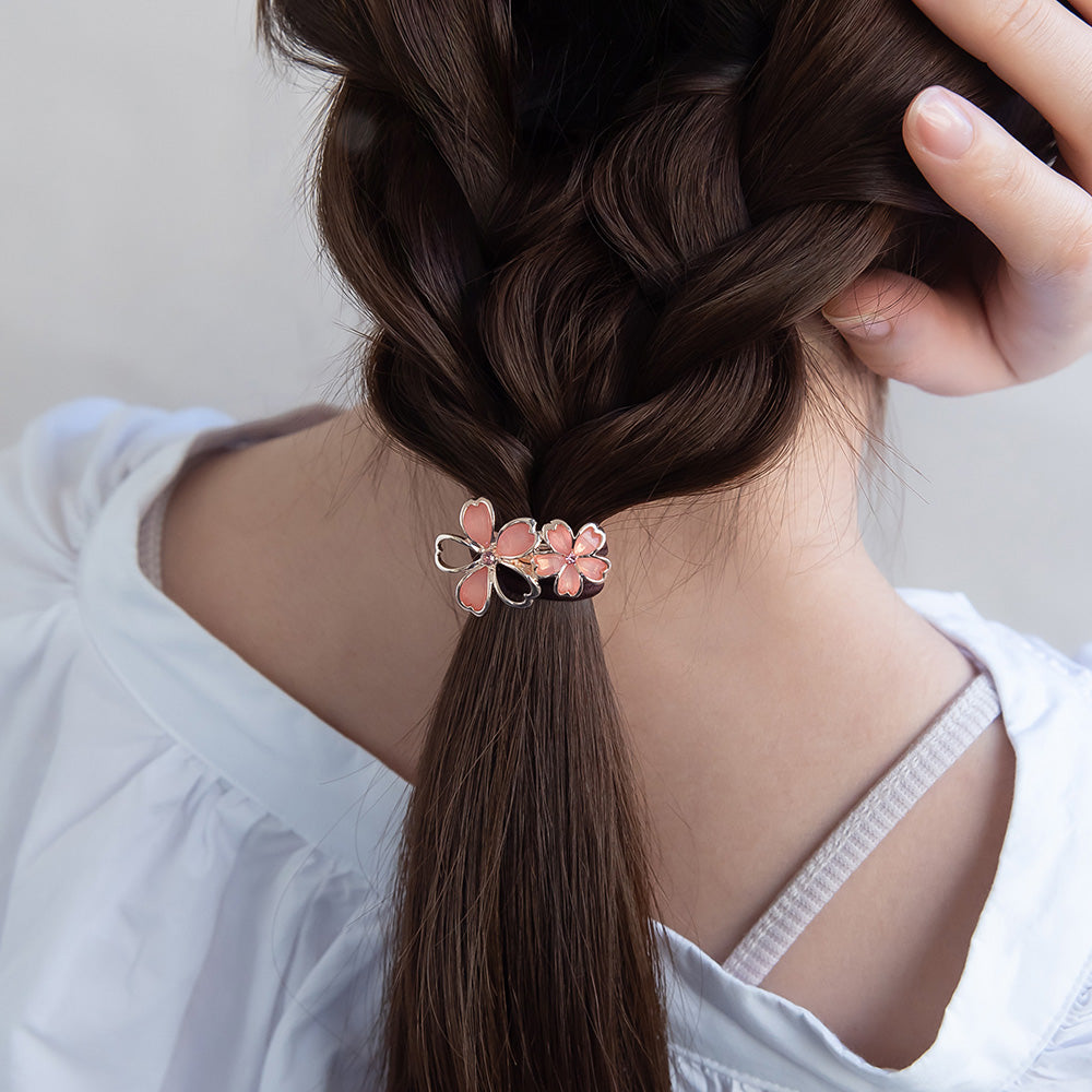 ヘアゴム ニッケルフリー メタル 桜 ダブル – OSEWAYAオンラインストア