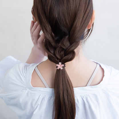 ヘアゴム ニッケルフリー メタル 桜