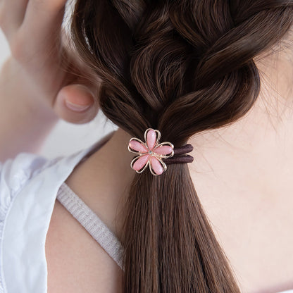 ヘアゴム ニッケルフリー メタル 桜