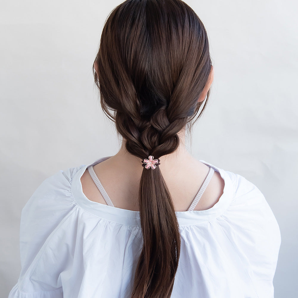 ヘアゴム ニッケルフリー メタル 桜