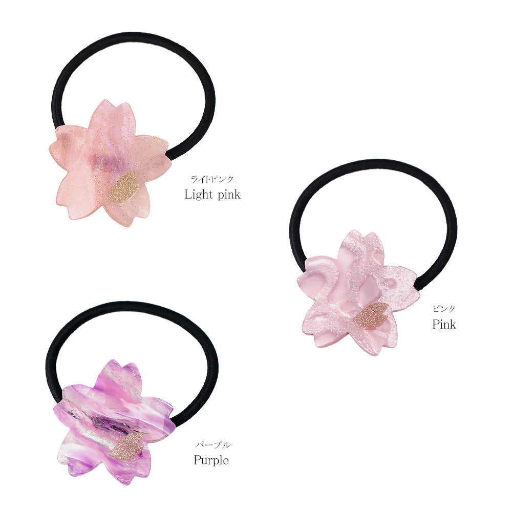 ヘアゴム 桜 ラメ マーブル カラー – OSEWAYAオンラインストア