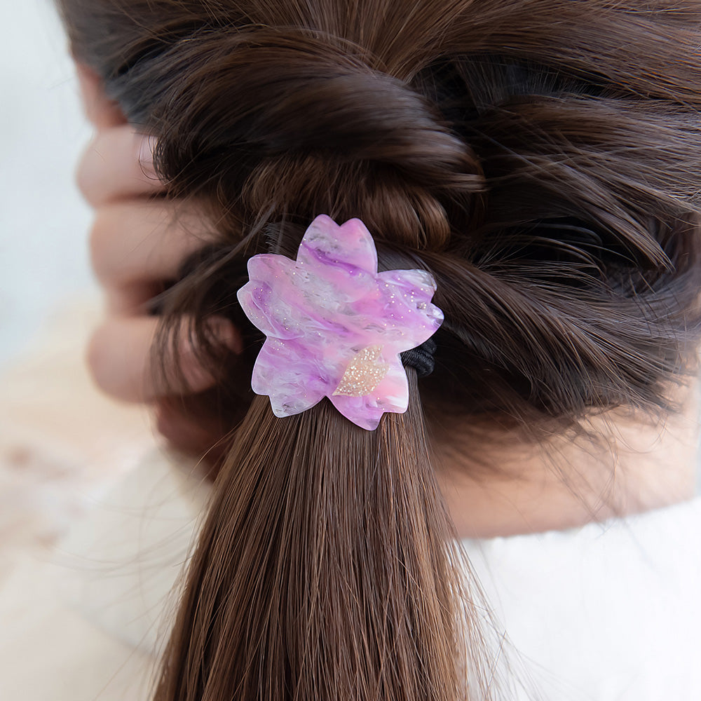 ヘアゴム 桜 ラメ マーブル カラー – OSEWAYAオンラインストア