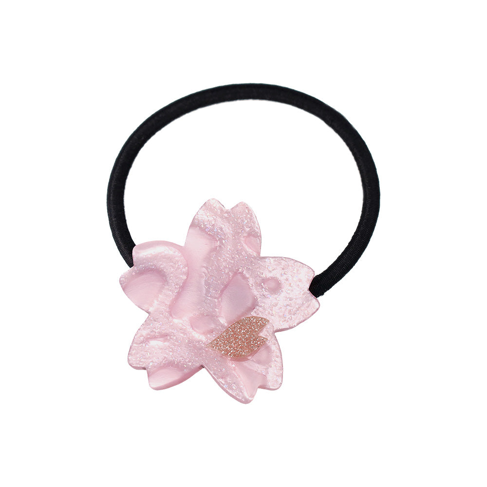 ヘアゴム 桜 ラメ マーブル カラー