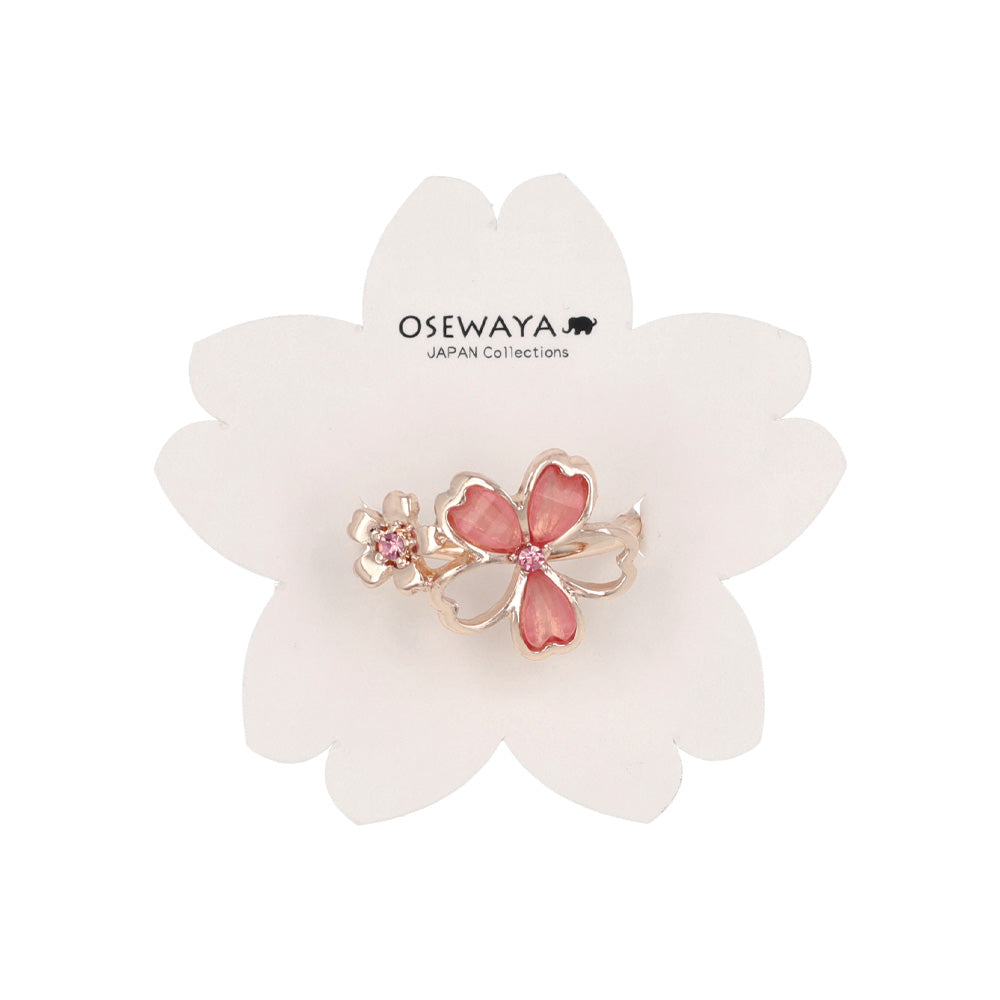 リング ニッケルフリー メタル 桜 ダブル フリーサイズ 指輪 – OSEWAYA