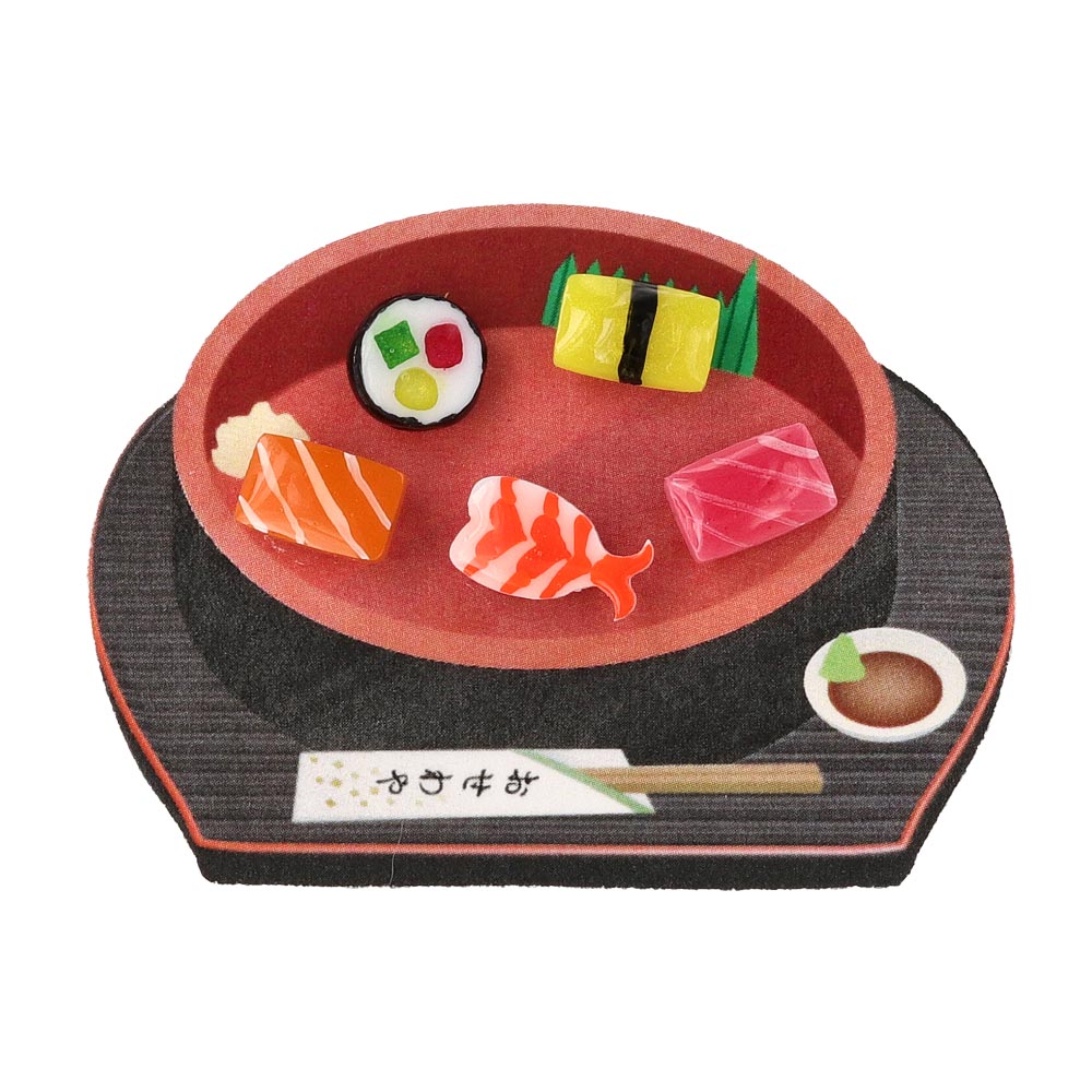 ピアス ニッケルフリー お寿司 ミニチュア フード  5個セット チタンポスト スタッドピアス