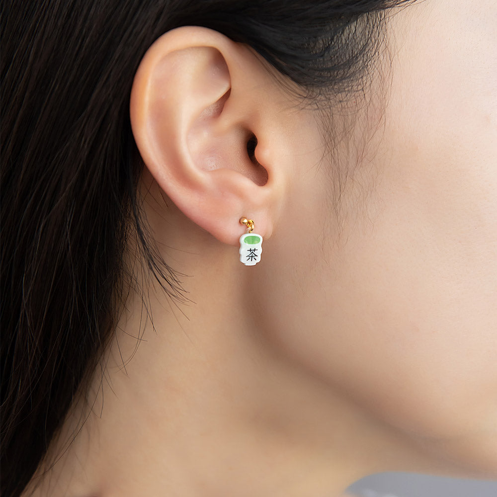 ピアス 和菓子 お花見 三色団子 お茶 花 3個セット チタンポスト スタッドピアス ドロップピアス