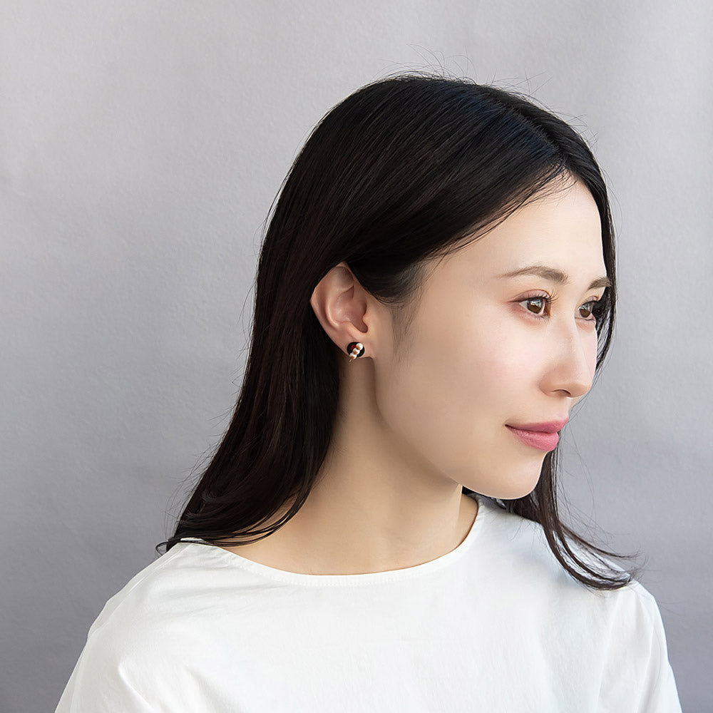 ピアス 和菓子 お月見 みたらし団子 お茶 提灯 3個セット チタンポスト スタッドピアス ドロップピアス