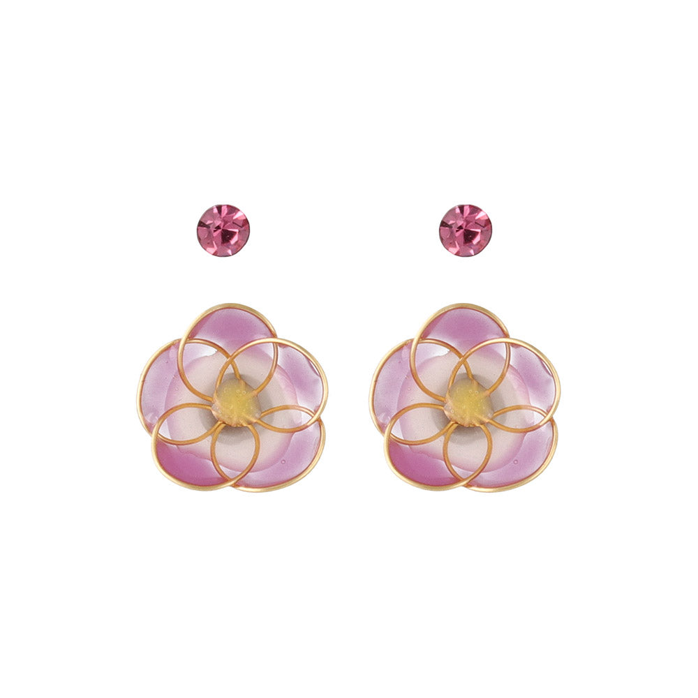 アクセサリー asayoru ピアス ニッケルフリー メタル 朝顔 ワイヤー フラワー 花