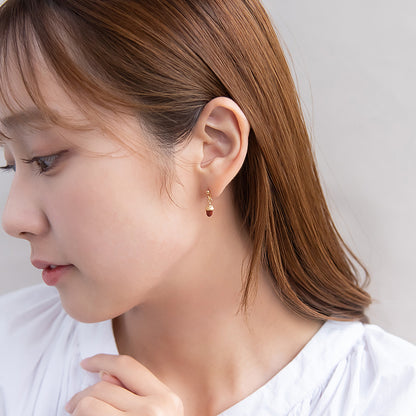 ピアス 紅葉 鹿 どんぐり 3個セット チタンポスト スタッドピアス