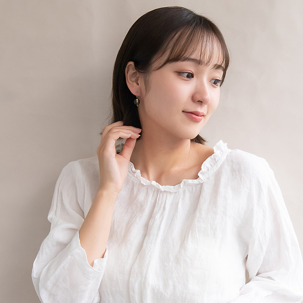 ピアス 抹茶 茶筅 和菓子 4個セット チタンポスト スタッドピアス