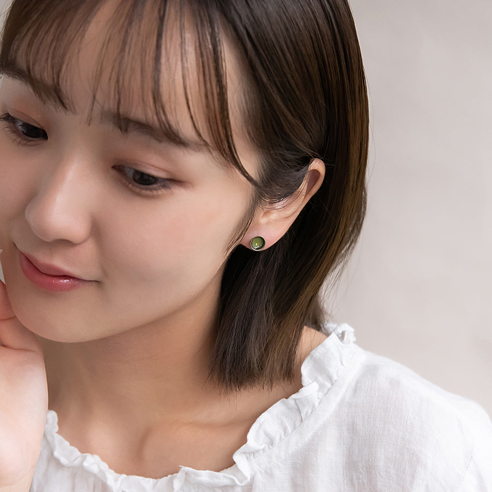 ピアス 抹茶 茶筅 和菓子 4個セット チタンポスト スタッドピアス フックピアス