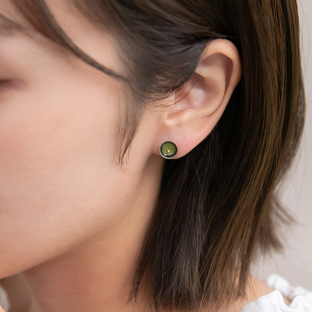 ピアス 抹茶 茶筅 和菓子 4個セット チタンポスト スタッドピアス フックピアス