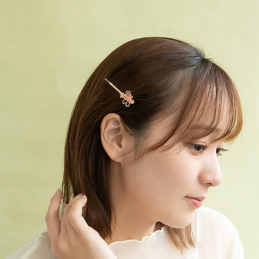 ヘアピン ニッケルフリー メタル 桜 3輪 アメピン