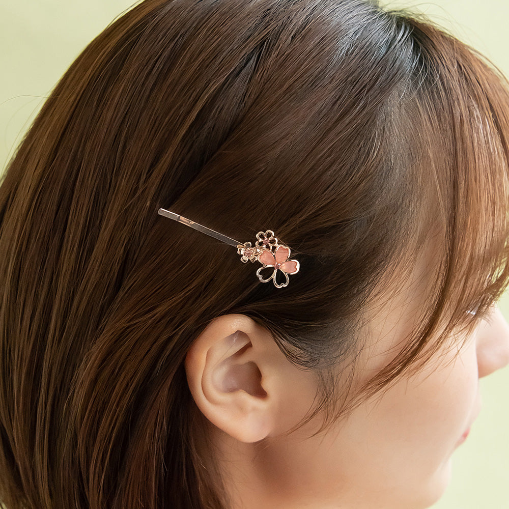 ヘアピン ニッケルフリー メタル 桜 3輪 アメピン