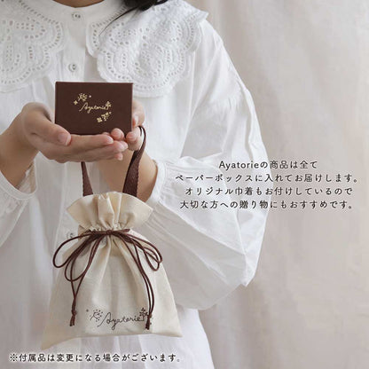 【Ayatorie】小さなくまの野球ピアス