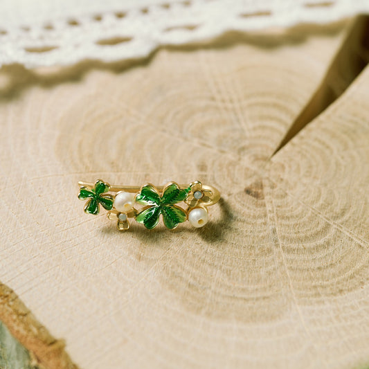 【Ayatorie/アヤトリエ】幸せのクローバーイヤーカフ