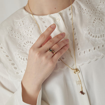 【Ayatorie/アヤトリエ】小さなくまと運試しネックレス