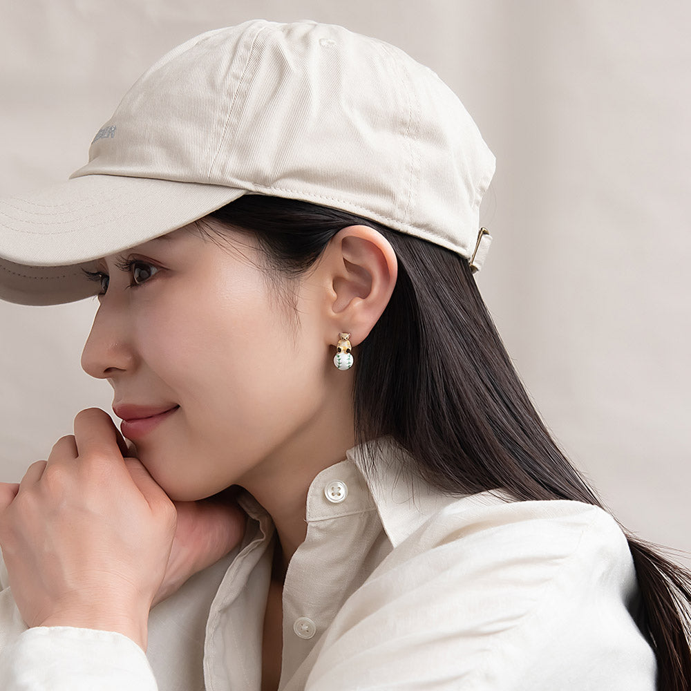 【Ayatorie】小さなくまのホームランピアス