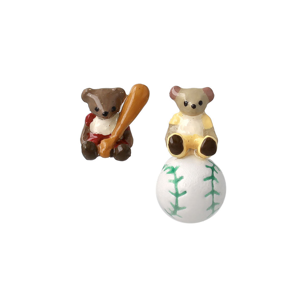 【Ayatorie】小さなくまのホームランピアス