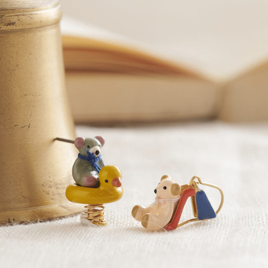 【Ayatorie/アヤトリエ】小さなくまと公園のピアス