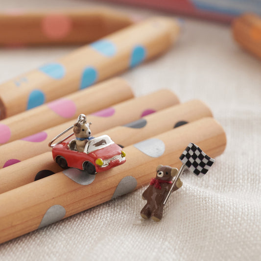 【Ayatorie/アヤトリエ】小さなくまのレーサーピアス