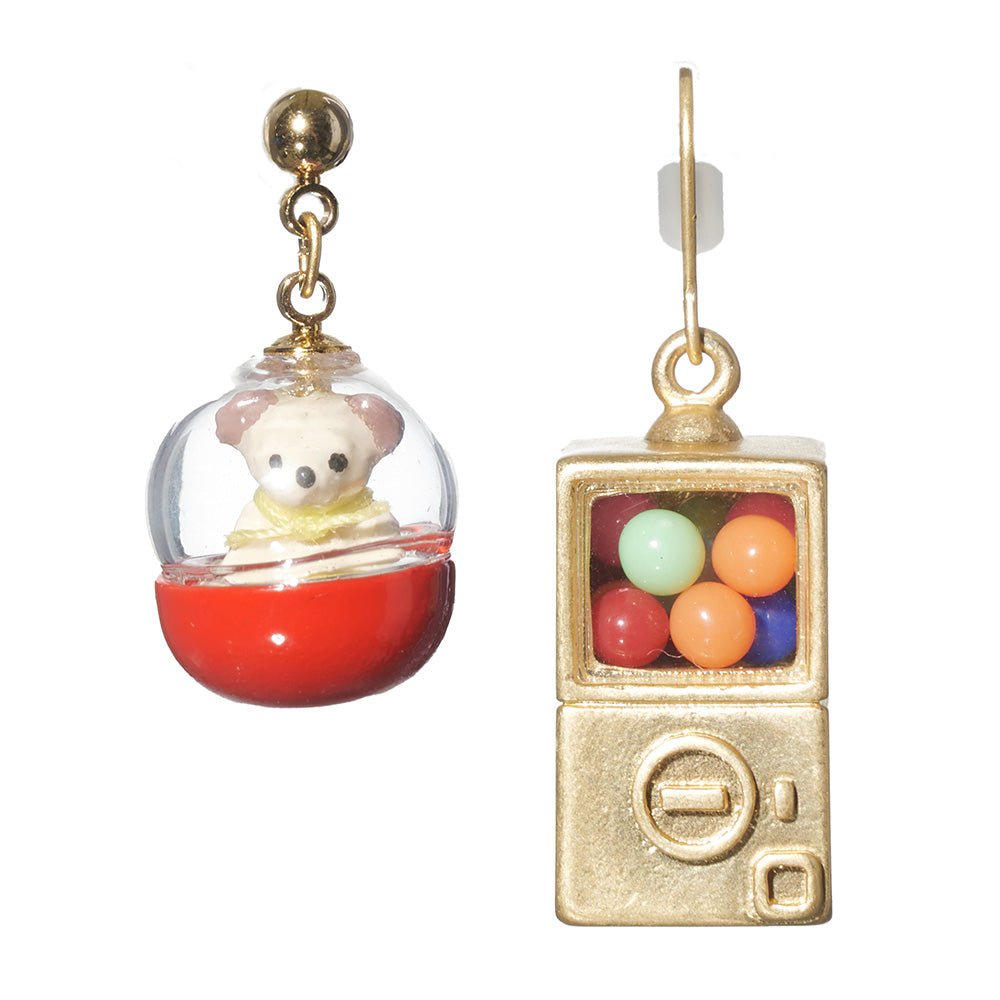 【Ayatorie/アヤトリエ】小さなくまとカプセルピアス