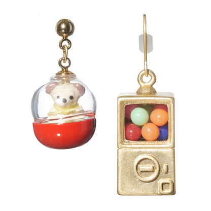 【Ayatorie/アヤトリエ】小さなくまとカプセルピアス