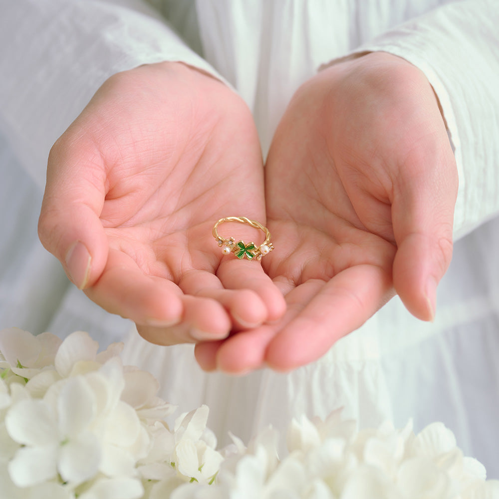 【Ayatorie/アヤトリエ】幸せのクローバーリング