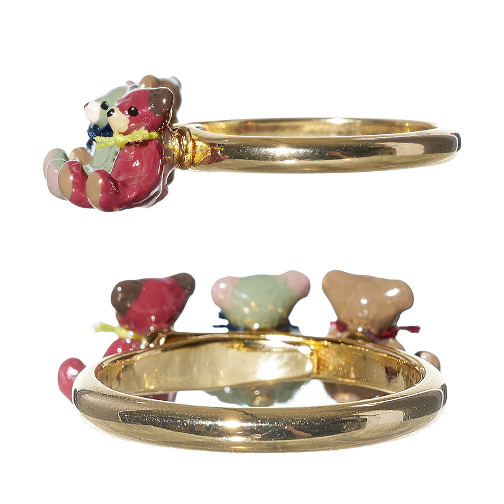 【Ayatorie/アヤトリエ】小さなくまのお座りリング