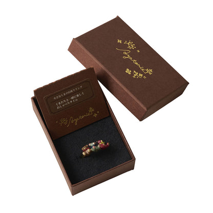 【Ayatorie/アヤトリエ】小さなくまのお座りリング