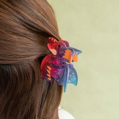 ヘアクリップ 恐竜 バンスクリップ