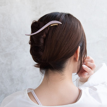 ヘアクリップ メタル カラー ウエーブ くちばしクリップ