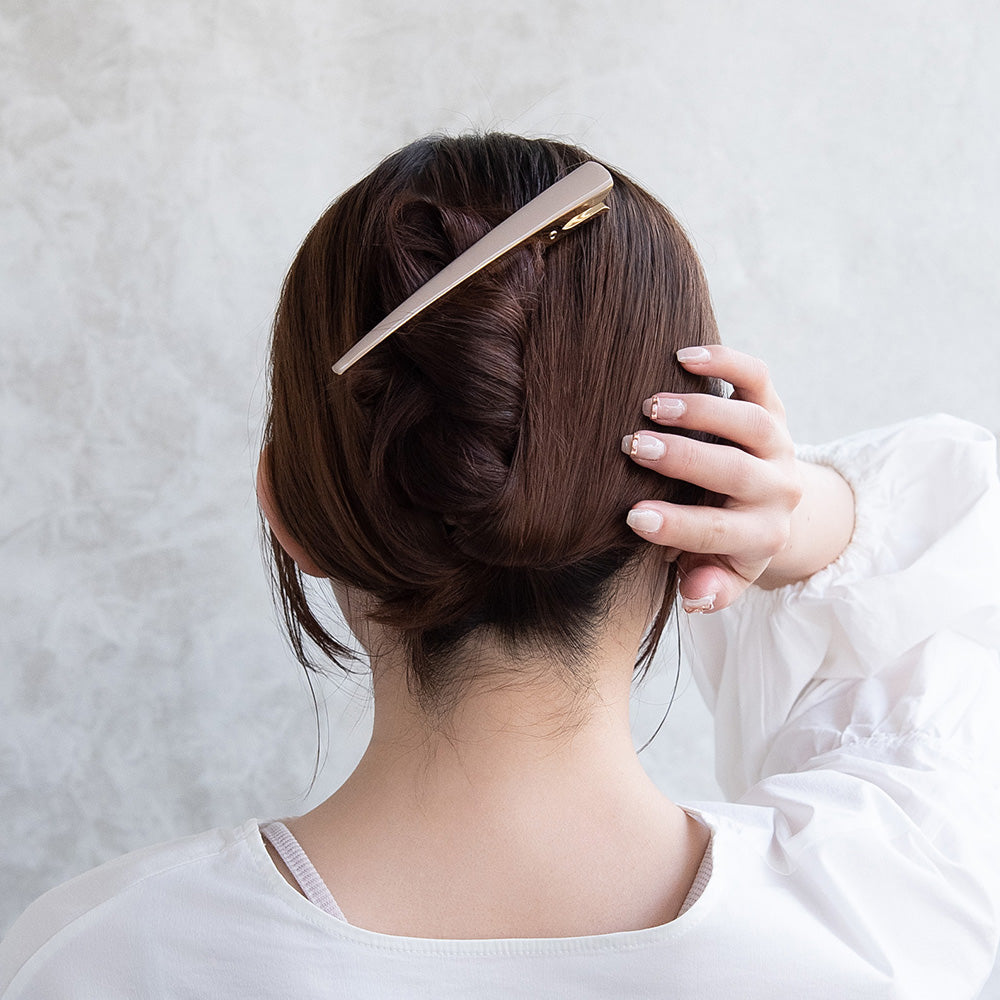 ヘアクリップ メタル ベーシックカラー くちばしクリップ