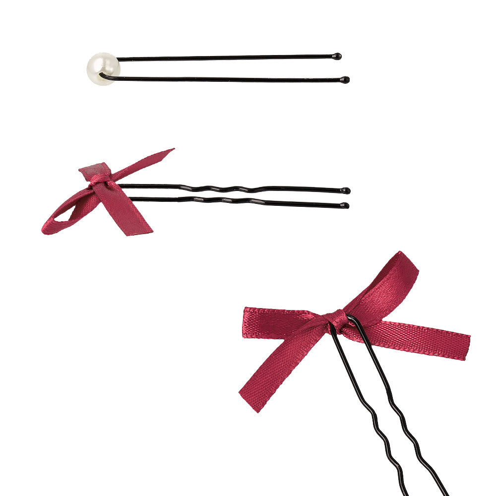 サンリオキャラクターズ  ハローキティ イベントヘア アレンジセット（キャラクターリボン/無地リボン/リボンUピン/パールUピン/クリアケース）