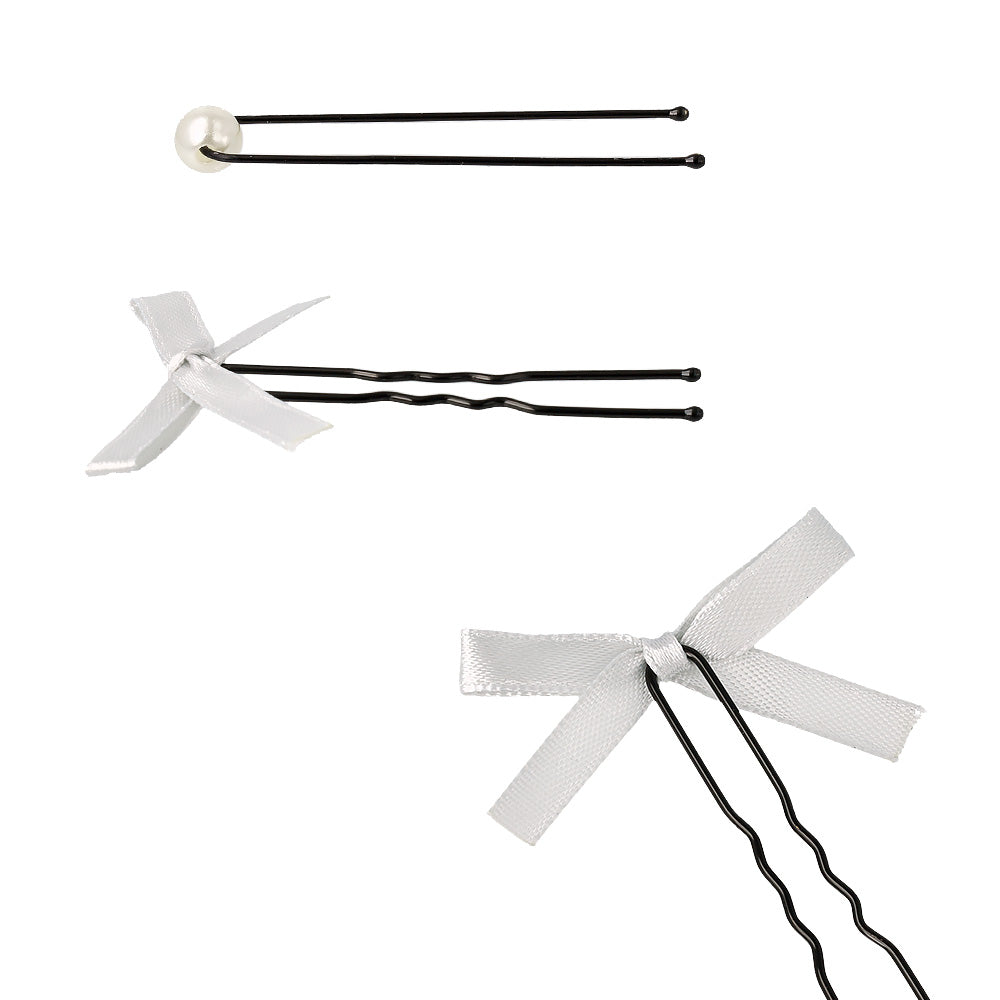 サンリオキャラクターズ  バッドばつ丸 イベントヘア アレンジセット（キャラクターリボン/無地リボン/リボンUピン/パールUピン/クリアケース）