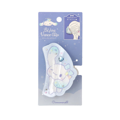 サンリオキャラクターズ  シナモロール はさむだけですぐカワイイ ビジューバンスクリップ