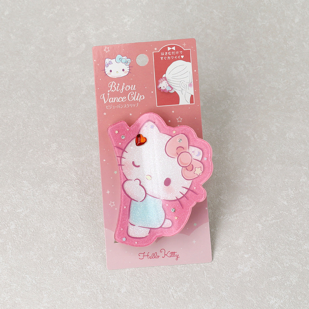 サンリオキャラクターズ  ハローキティ はさむだけですぐカワイイ ビジューバンスクリップ
