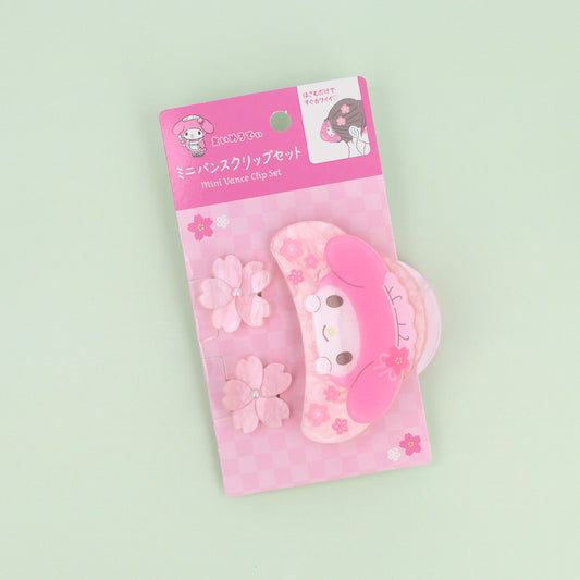 サンリオキャラクターズ マイメロディ はさむだけですぐかわいい♡ミニバンスクリップセット 3個セット