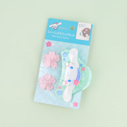 サンリオキャラクターズ シナモロール/シナモン はさむだけですぐかわいい♡ミニバンスクリップセット 3個セット