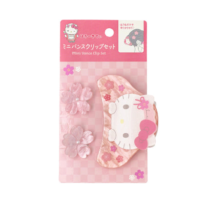 サンリオキャラクターズ ハローキティ はさむだけですぐかわいい♡ミニバンスクリップセット 3個セット