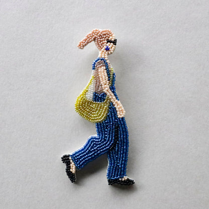 【MIYUKI/ミユキ】おでかけブローチキット ショッピング ビーズ 刺繍 ブローチピン